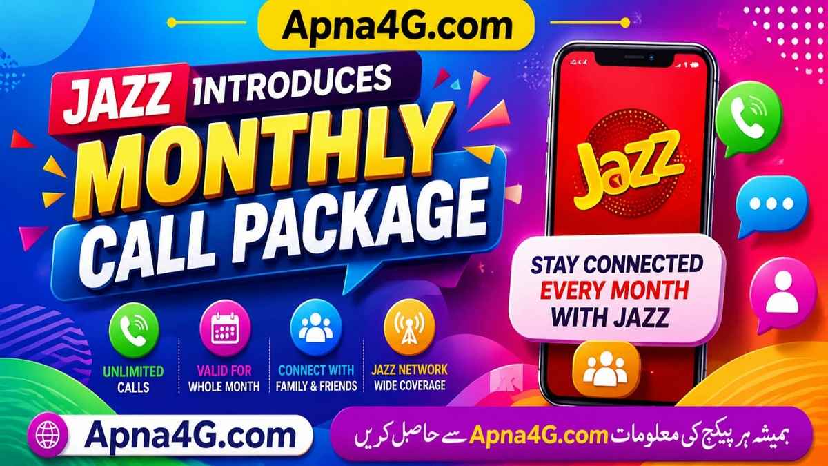 Jazz Monthly Call Package at 65 Rupees