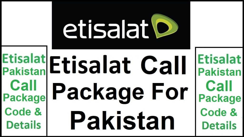 Etisalat International Call Packages For Pakistan