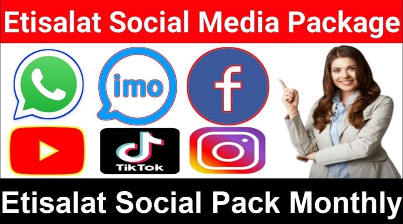 Etisalat Monthly Social Data Package