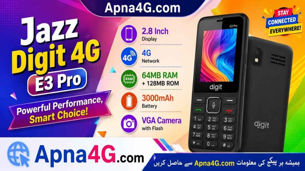 Jazz Digit 4G E3 Pro info