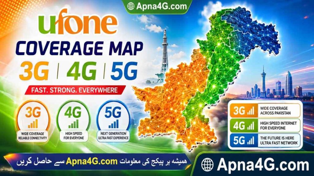 Ufone 4G 5G Coverage Map