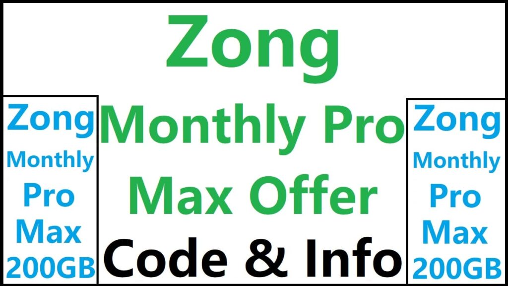 Zong Monthly Pro Max