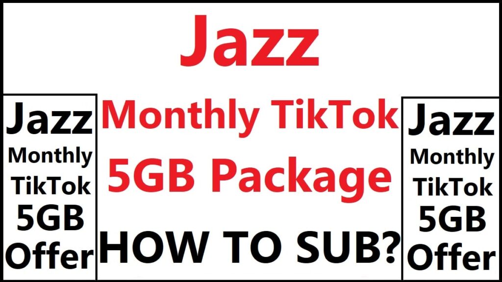 Monthly TikTok Package Jazz 5GB