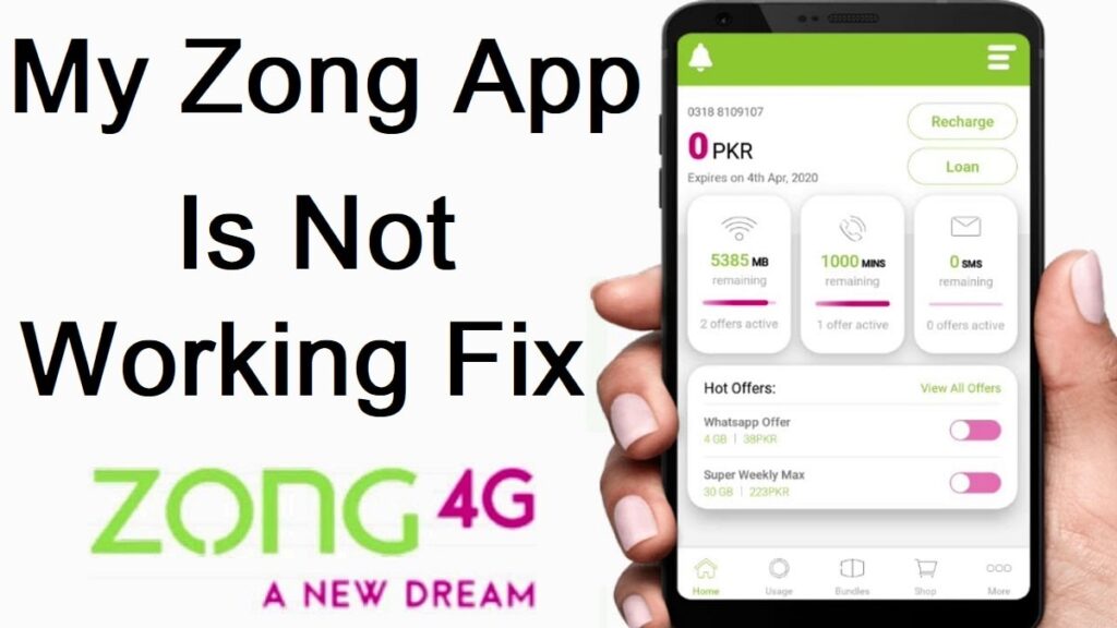 My Zong App Not Working - How To Fix This Problem