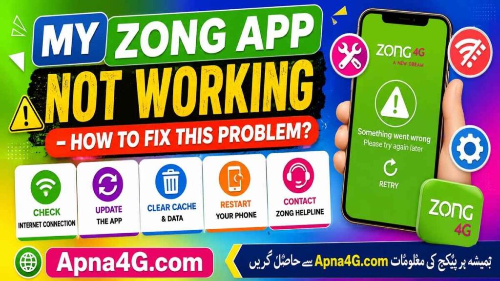 My Zong App Not Working - How To Fix This Problem