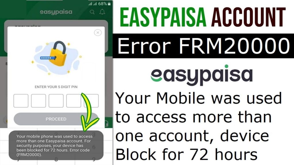 Your Mobile Phone Was Used To Access More Than One Easypaisa Account