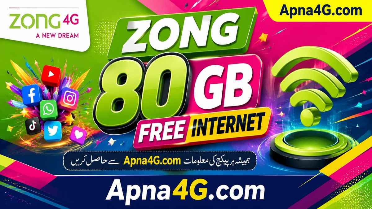 Zong 80GB Free Internet