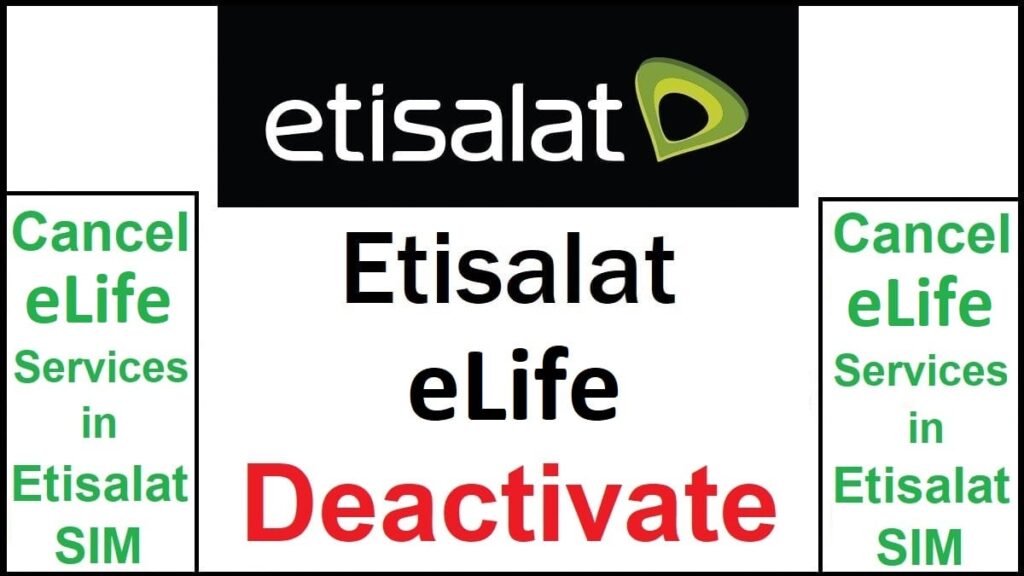 How To Cancel Etisalat eLife Etisalat eLife Cancellation