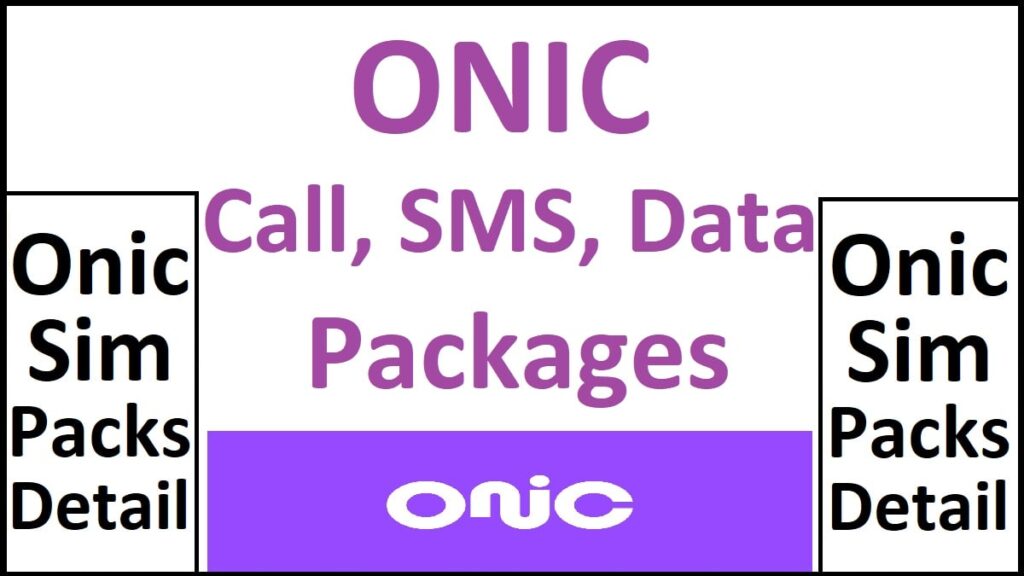 Onic Sim Packages SMS, Call & Internet Plans