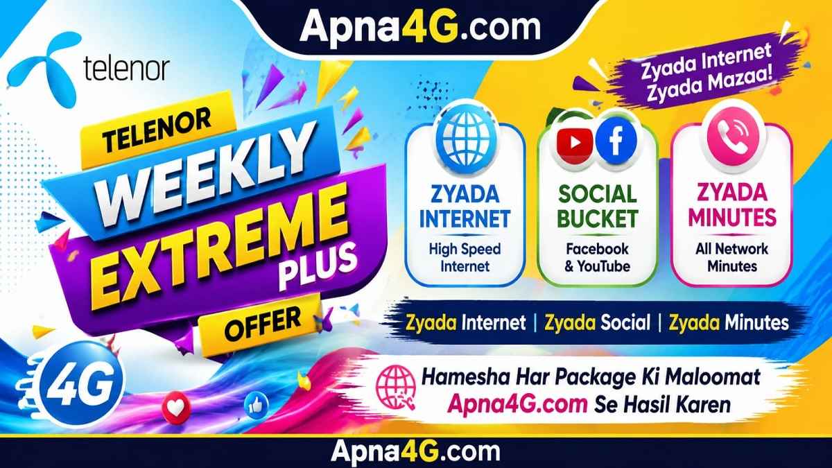 Telenor Weekly Extreme Plus Activation Code