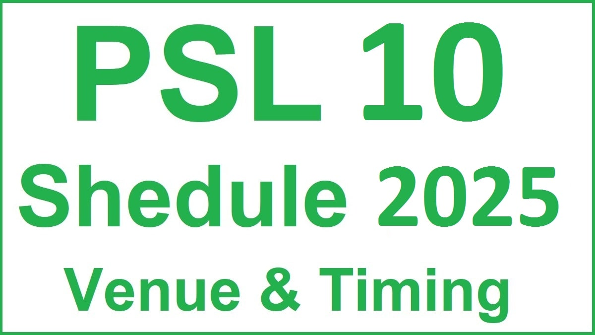 PSL Schedule 2025