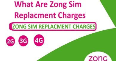 Zong Sim Replacement Charges