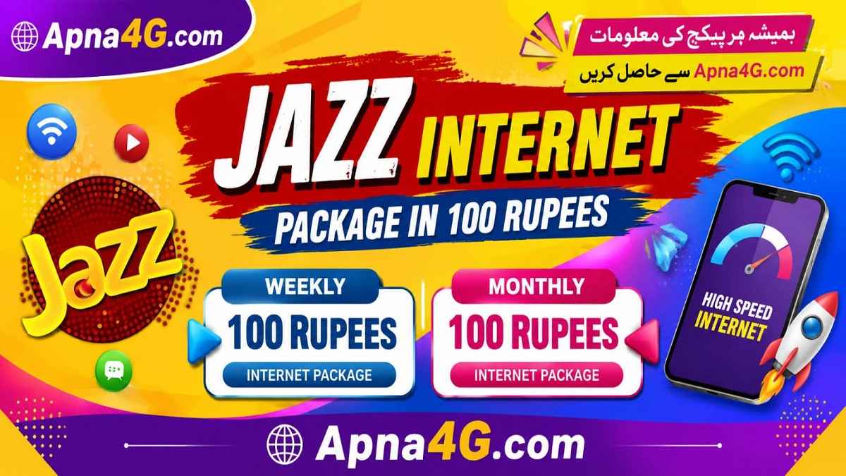Jazz Internet Package in 100 Rupees
