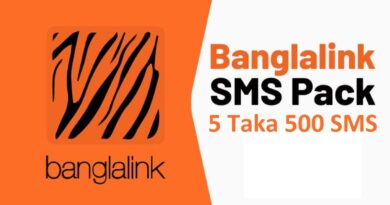 5 Taka 500 SMS Banglalink 30 Days Offer