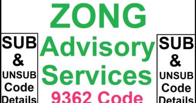 9362 Zong Advisory Services Subscribe & Unsubscribe Code