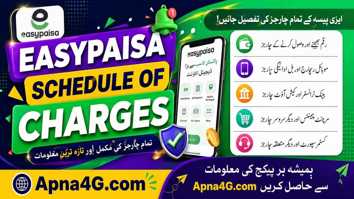 EasyPaisa Withdraw Charges