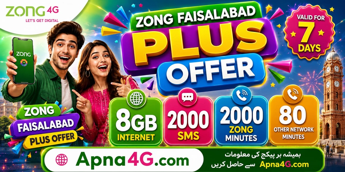 Zong Faisalabad Plus Offer 8GB