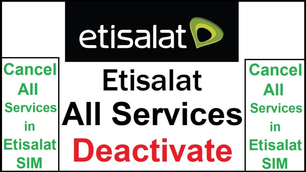 How To Cancel Etisalat Subscription