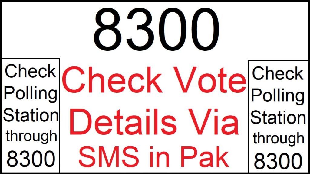 How To Check Your Polling Station through SMS 8300 Code