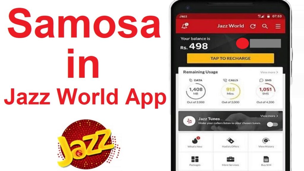 Jazz World App Samosa Feature Details