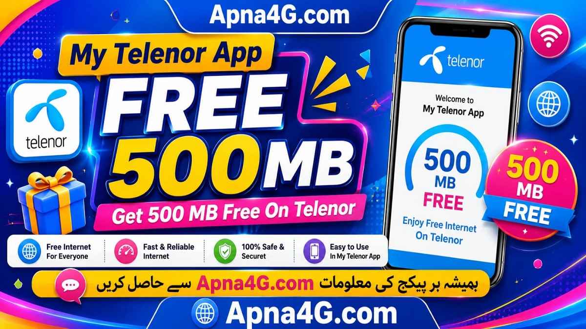 Telenor 500 MB Free Internet Code