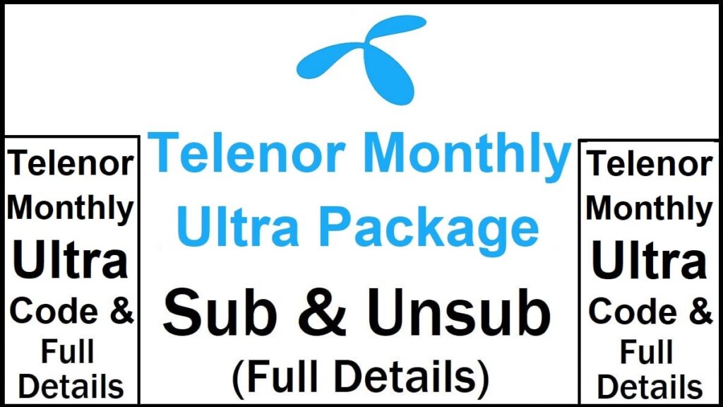 Telenor 4G Monthly Ultra Package