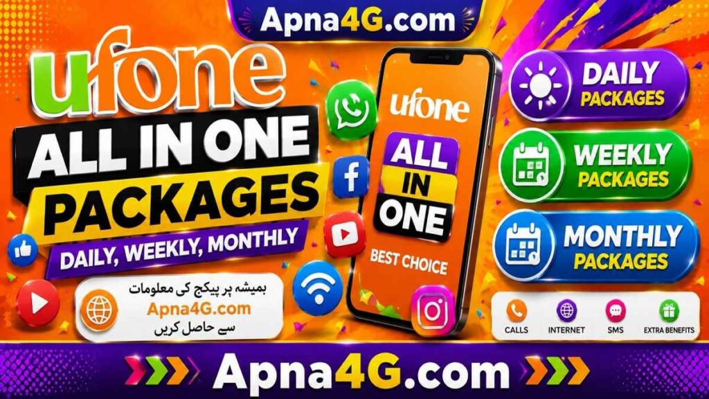 Ufone All In One Packages - Daily, Weekly, Monthly