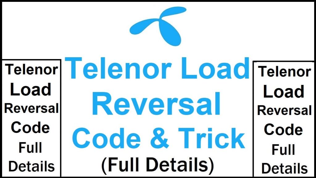 Telenor Load Reversal Code
