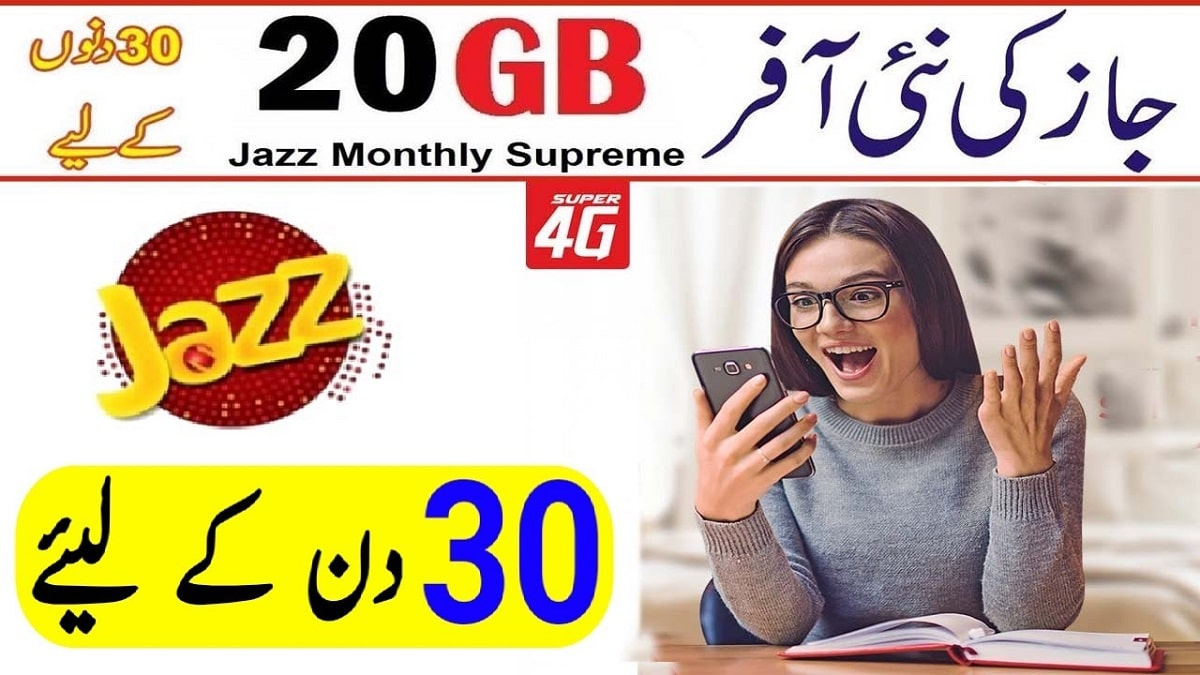 Jazz 20GB Monthly Package