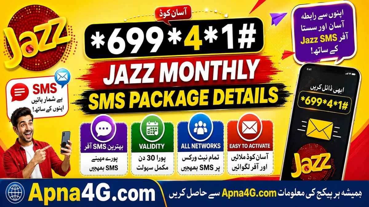 69941# Jazz Monthly SMS Package Details - 2026
