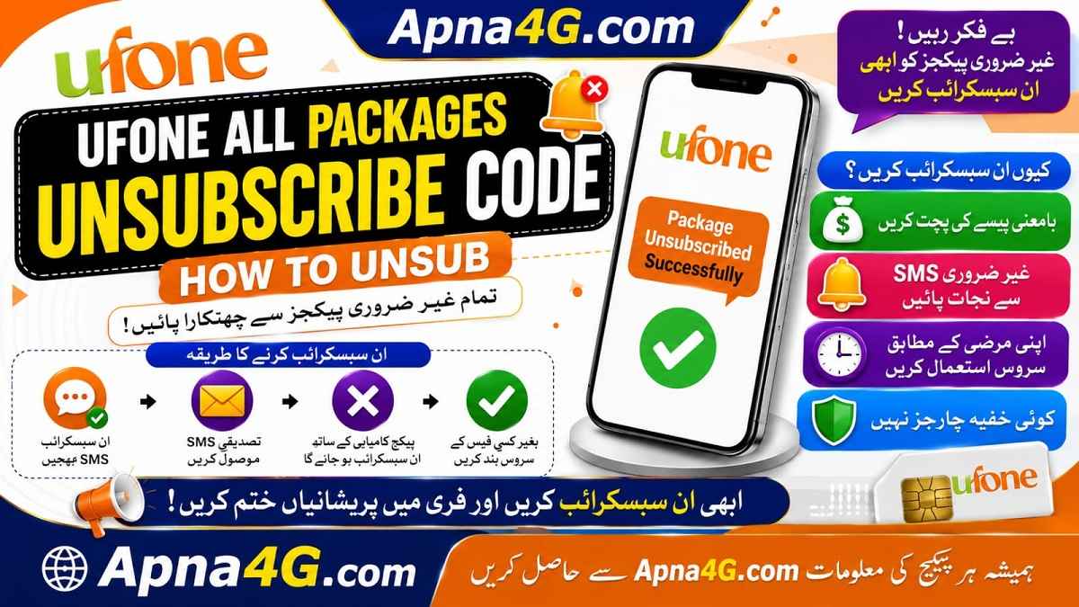 How To Unsubscribe Ufone Packages