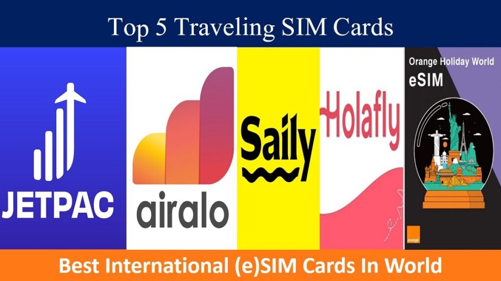 Best 5 International (e)SIM Cards for Traveling