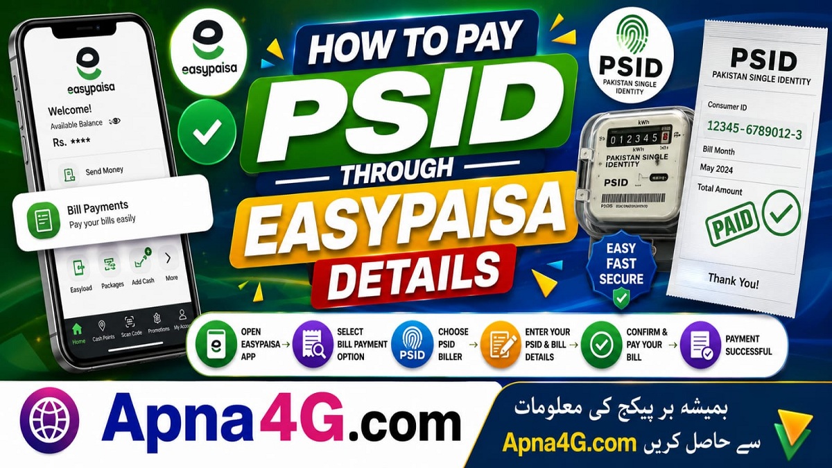 Pay PSID through Easypaisa