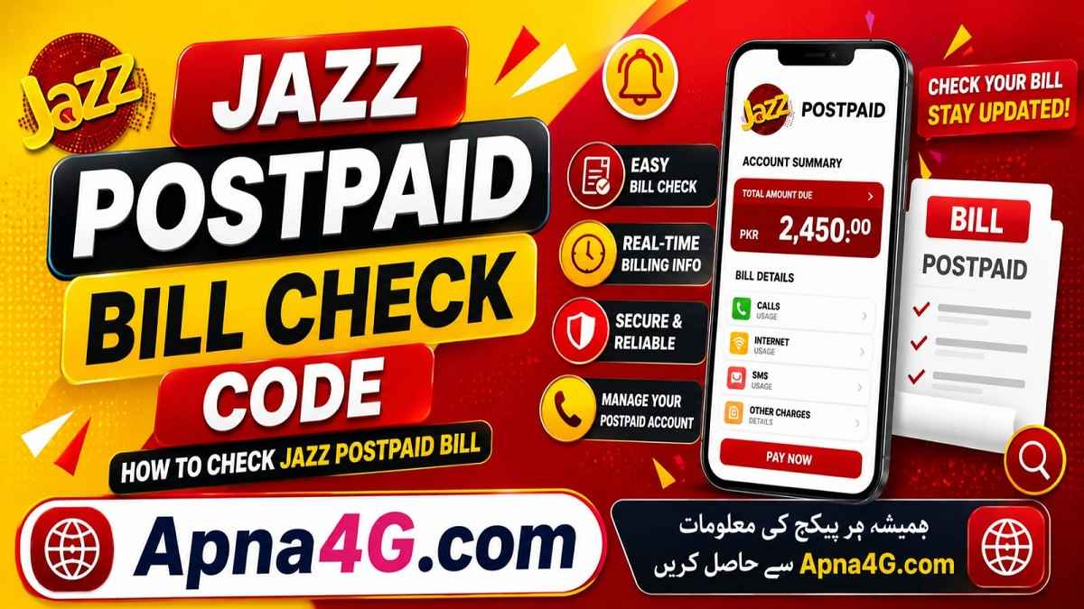 Jazz Postpaid Bill Check