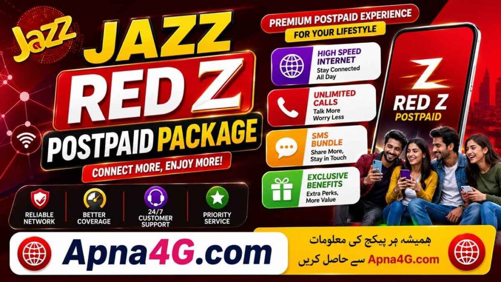 Jazz Red Z Postpaid Package