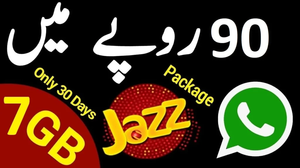 Jazz WhatsApp Package Monthly Rs 90