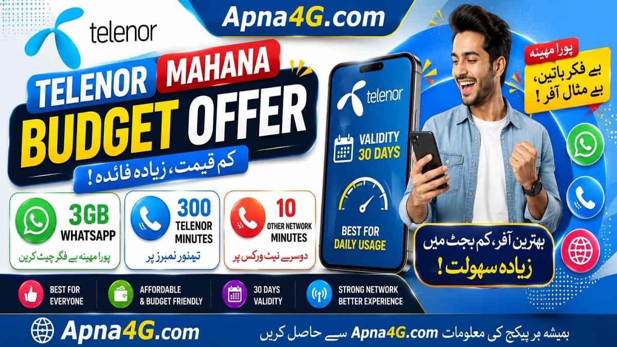 Telenor Mahana Budget Offer Info.