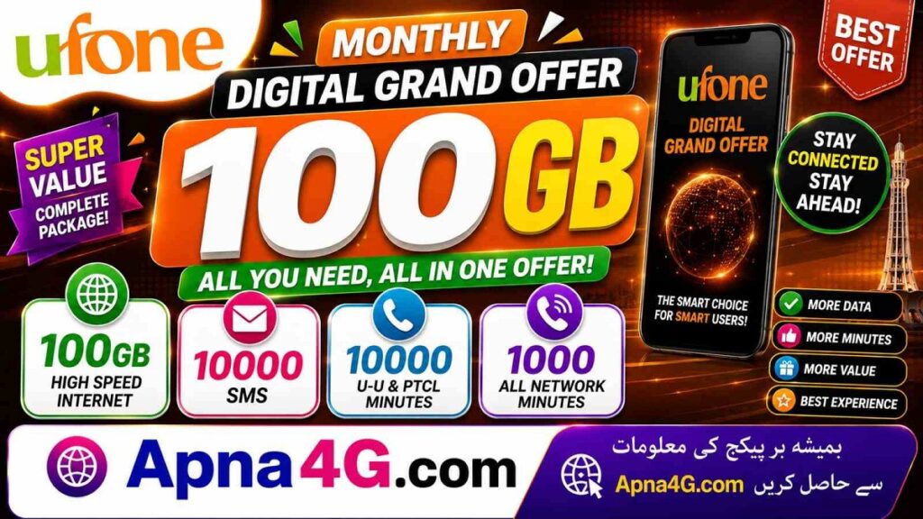 Ufone Digital Grand Offer 100GB