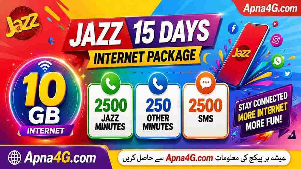 Jazz 15 Days Internet Package