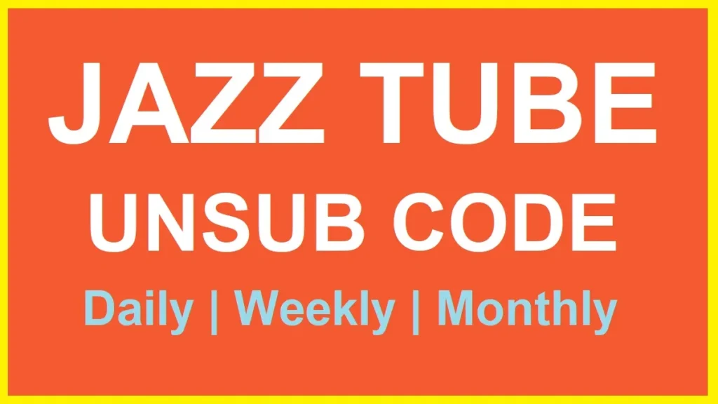 Jazz Tube Unsubscribe Code