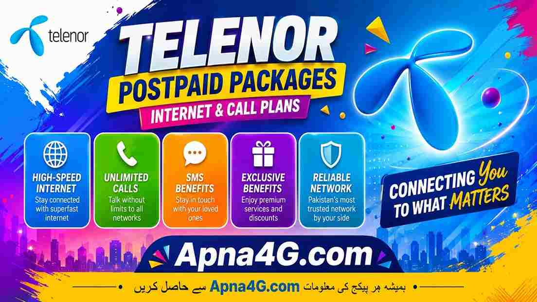 Telenor Postpaid Packages Internet, Call And SMS