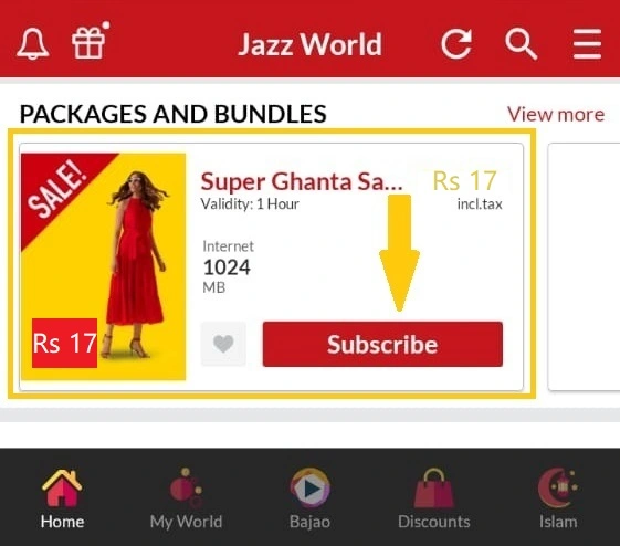 Subscribe via App