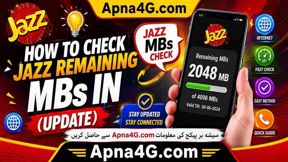 How to Check Jazz Remaining MBs