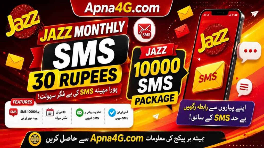Jazz Monthly SMS Package 30