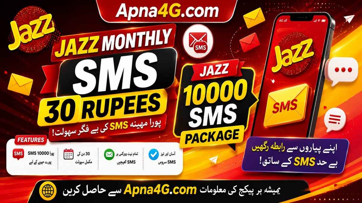 Jazz Monthly SMS Package 30