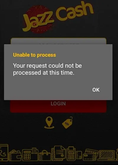 JazzCash App Error