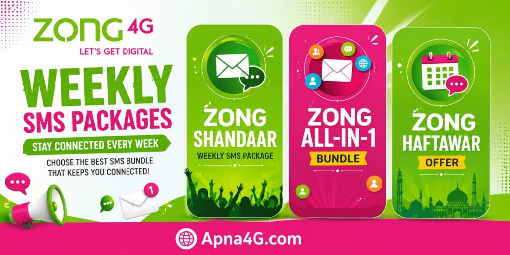 Zong Weekly SMS Packages