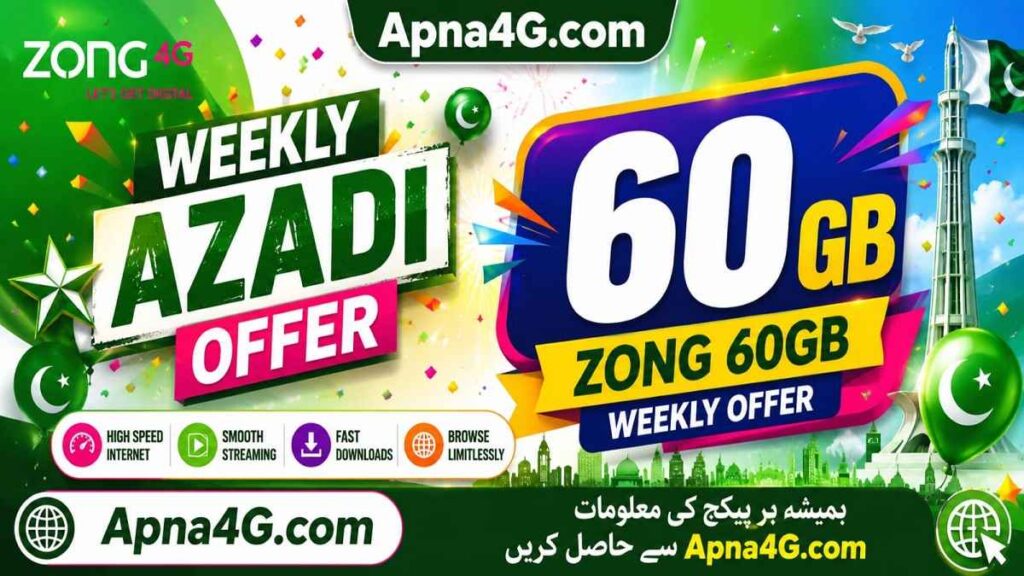 Zong Weekly Azadi Offer