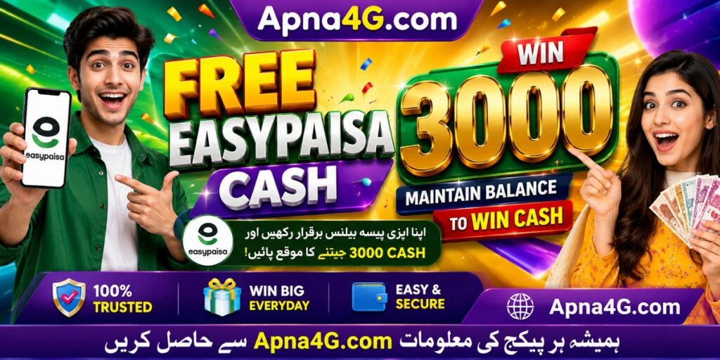 Free Easypaisa Cash 3000
