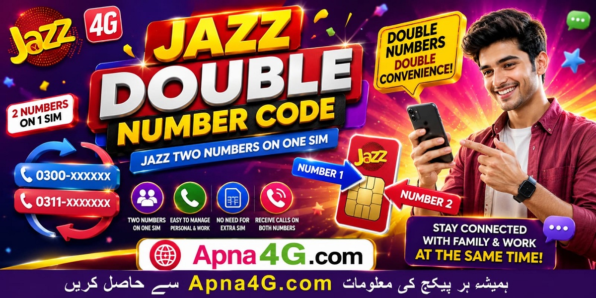 Jazz Double Number Code - Jazz Two Numbers On One Sim